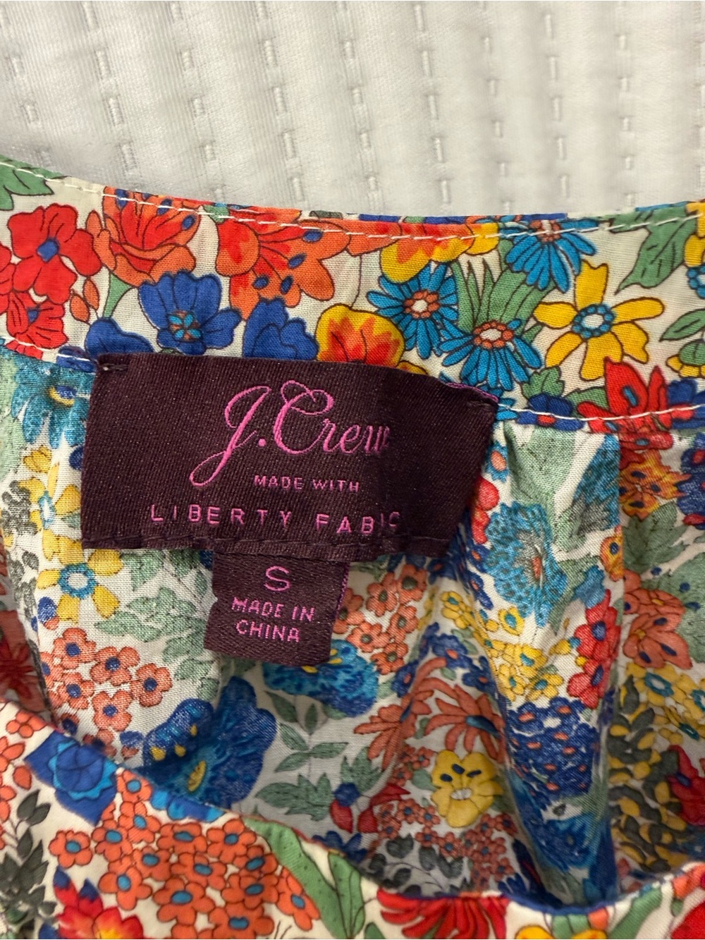 J Crew Floral Multicolor Summer Sundress with Braided Belt - Picture 3 of 7